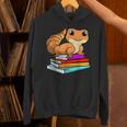 Leopard Gecko With Book Lizard Reptile Lover Unisex Hoodie