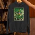 Leprechaun Playing Baseball Japanese Art St Patricks Day Unisex Hoodie Leprechaun Playing Baseball Japanese Art St Patricks Day Unisex Hoodie