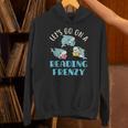Let's Go On a Reading Frenzy Sharks With Books Teacher Unisex Hoodie