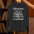 Librarian Assistant Cute Floral Book Reader For Women Unisex Hoodie