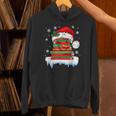 Librarian Book Santa Hat Reader Snow Pajamas Christmas Unisex Hoodie Librarian Book Santa Hat Reader Snow Pajamas Christmas Unisex Hoodie