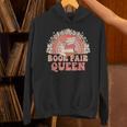 Library Book Fair Queen Vibe Groovy Retro School Reading Unisex Hoodie Library Book Fair Queen Vibe Groovy Retro School Reading Unisex Hoodie