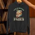 Life Is Better After A Few Pages Book Lover Reading Quote Unisex Hoodie