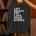 Lift Heavy Pet Cats Read Books Gym Workout Weight Lifter Unisex Hoodie Lift Heavy Pet Cats Read Books Gym Workout Weight Lifter Unisex Hoodie