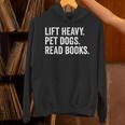 Lift Heavy Pet Dogs Read Books Gym Workout Weight Lifter Unisex Hoodie