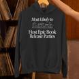 Most Likely To Host Epic Book Release Parties Book Club Unisex Hoodie Most Likely To Host Epic Book Release Parties Book Club Unisex Hoodie