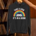 Take A Look It's In A Book Rainbow Reading Literary Unisex Hoodie