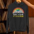 Take A Look It's A Book Retro Rainbow T-Shirt Unisex Hoodie
