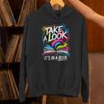 Take A Look Its In A Book Street Art Team Bookworm Librarian Unisex Hoodie
