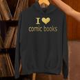 I Love Comic Books Manga Graphic Novel Heart Unisex Hoodie