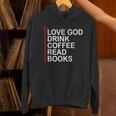 Love God Drink Coffee Read Books Lover Jesus Cross Christian Unisex Hoodie Love God Drink Coffee Read Books Lover Jesus Cross Christian Unisex Hoodie