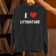 I Love Literature Heart Books Writing Reading Read Write Unisex Hoodie