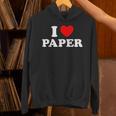 I Love Paper Page Book Drawing Handmade Art Craft News Unisex Hoodie