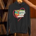 I Love Reading Heart Love Books TShirt Library Bookworm Unisex Hoodie