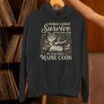 Maine Coon Mom Book Lover Reading Cat Bookworm Unisex Hoodie
