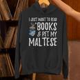 Maltese Avid Book Reader Dog Mom For Men Women Unisex Hoodie