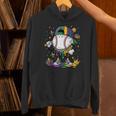 Mardi Gras Ice Cream Drip Baseball Carnival Party Mask Boys Unisex Hoodie