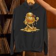 Melting Baseball Mascot Slugger Bat Cap Cartoon Unisex Hoodie