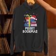 Merry Bookmas Christmas Bookworm Xmas Book Lover Reading Unisex Hoodie Merry Bookmas Christmas Bookworm Xmas Book Lover Reading Unisex Hoodie