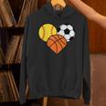Mom Sports Heart Soccer Basketball Baseball Softball Unisex Hoodie Mom Sports Heart Soccer Basketball Baseball Softball Unisex Hoodie