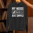 My Needs Are Simple Cat Reading Books Tea Unisex Hoodie My Needs Are Simple Cat Reading Books Tea Unisex Hoodie