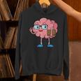 Nerd Brain With Book And Glasses Unisex Hoodie Nerd Brain With Book And Glasses Unisex Hoodie