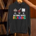 Nothing Beats Reading Rock Paper Scissors For Book Lover Unisex Hoodie