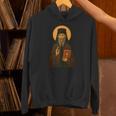 Orthodox Icon Of Seraphim Rose Holding The Holy Book Unisex Hoodie