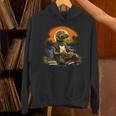 Outdoors Alligator Reading Book Unisex Hoodie