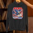 Patriotic Eagle Reading Book Read Blue Since 1776 Unisex Hoodie