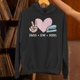Peace Love Books Reading Unisex Hoodie