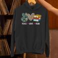 Peace Love Read Book Lover Reading Bookworm Reader Unisex Hoodie