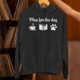 Plan For The Day Coffee Book DogShirt Simple Love For Women Unisex Hoodie Plan For The Day Coffee Book DogShirt Simple Love For Women Unisex Hoodie