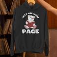 Polar Bear And Books Just One More Page Unisex Hoodie Polar Bear And Books Just One More Page Unisex Hoodie