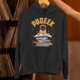 Pug Lovers Who Love To Read PUGEEK Pug With Books Unisex Hoodie