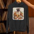 Pug Reading Books Sunflowers With Coffee Lover Owner Unisex Hoodie Pug Reading Books Sunflowers With Coffee Lover Owner Unisex Hoodie