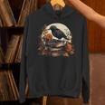 Raven Reading Book Occult Crow Unisex Hoodie