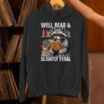 Well Read & Slightly Feral Raccoon Book Lover Graphic Unisex Hoodie Well Read & Slightly Feral Raccoon Book Lover Graphic Unisex Hoodie