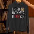 I Read Banned Books Cat Reading A Books Men Women Unisex Hoodie