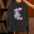 Read Books Be Kind Stay Weird Cute Unicorn Reading Librarian Unisex Hoodie