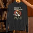 i Read Books And i Know Things Beagle Dog Reading Coffee Unisex Hoodie