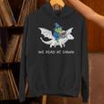 We Read At Dawn Bookish Frog Wizard Reading Unisex Hoodie We Read At Dawn Bookish Frog Wizard Reading Unisex Hoodie