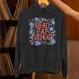 Read Eat Repeat Book Club Readers Book Lovers Unisex Hoodie