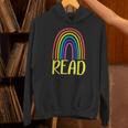 READ Rainbow Read Librarian Teacher Book Readers Reading Unisex Hoodie READ Rainbow Read Librarian Teacher Book Readers Reading Unisex Hoodie