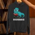Readasaurus Reading Dinosaur Bookworm Book Reader Meme Unisex Hoodie Readasaurus Reading Dinosaur Bookworm Book Reader Meme Unisex Hoodie