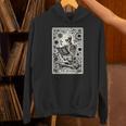 The Reader Skeleton Book Lover Tarot Card Reading Book Unisex Hoodie