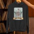 The Reader Tarot Card Skeleton With Book Lover Bookworm Unisex Hoodie