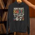 Reading 6 7 Six Seven Meme English Teacher Book Lover Unisex Hoodie