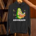Reading Avocado Book School Librarian Abookado Unisex Hoodie