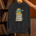 Reading Cat Book & Tea Lover Unisex Hoodie